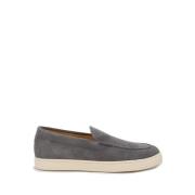 Brunello Cucinelli Modern Mockasin Trainers i Mocka Gray, Herr