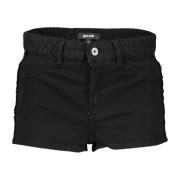 Just Cavalli Svarta damshorts med fickor och logotyp Black, Dam