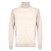 Daniele Fiesoli Merino Cashmere Hög Hals Tröja Grå Gray, Herr