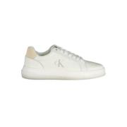 Calvin Klein Vit Polyester Sneaker White, Herr