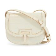 Tom Ford Krokodil Elfenben Mini Axelväska Beige, Dam