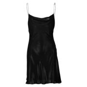 Diesel Draped D-Minty Svart Klänning Black, Dam