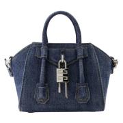 Givenchy Denim Antigona Toy Väska Vår-Sommar 2025 Blue, Dam