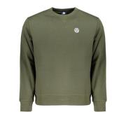 North Sails Grön Långärmad Sweatshirt med Logotyp Green, Herr