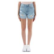 Calvin Klein Jeans Mom Fit Denim Shorts Blue, Dam