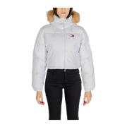 Tommy Jeans Polyester Jackor & Kappa Kollektion White, Dam