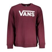 Vans Röd Sweatshirt med Tryck och Långa ärmar Red, Herr