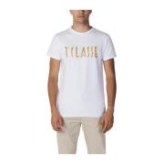 Alviero Martini 1a Classe Bomullsblandad T-shirt med Lycra White, Herr