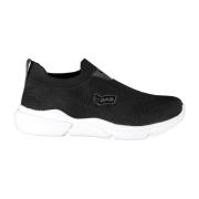 GAS Sportiga Stickade Sneakers med Elastisk Detalj Black, Dam