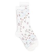 Alanui Krit Marsala Bandana Strumpor White, Dam