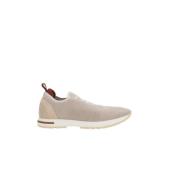 Loro Piana Beige Melange Sneakers Tillverkade i Italien Beige, Dam