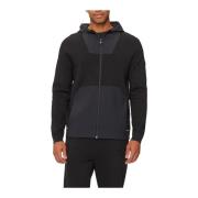 Hugo Boss Svart dragkedja huva - Patch Logo Black, Herr