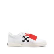 Off White Vit Snörad Sneaker med Pil Motiv White, Herr