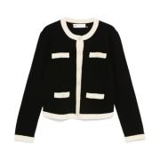 Tory Burch Svart Sweater Kendra Aw24 Black, Dam