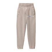 Alexander Wang Logo Klassiska Sweatpants Beige, Dam