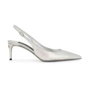 Dolce & Gabbana Silver Ballerina Skor Ss25 Gray, Dam