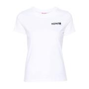 Kenzo Vit Logot-shirt Damkläder White, Dam