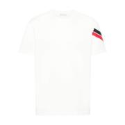 Moncler Randig bomullst-shirt vit White, Herr