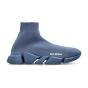 Balenciaga Speed 2.0 sneakers med sock Blue, Herr