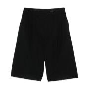 MM6 Maison Margiela Svarta Bermuda Shorts för Män Black, Herr