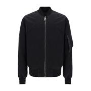 Dolce & Gabbana Quiltad jacka med avtagbar krage Black, Herr