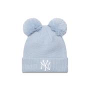 New Era Dubbel Pom Pastellblå Beanie Blue, Dam