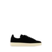 Tom Ford Svarta Mocka Sneakers Black, Herr