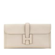 Hermès Vintage Pre-owned Laeder kuvertvskor White, Dam