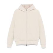 Moncler Vändbar Ull Kashmir Beige Jacka Beige, Herr