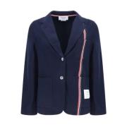 Thom Browne Klassisk Revers Bomullsblazerjacka Multicolor, Dam