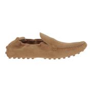 Tod's Mocka Loafers med Gummisula Beige, Dam