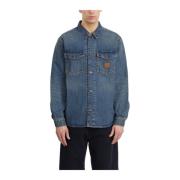 Carhartt Wip Denim Lincoln Skjorta Blue, Herr