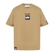 Iceberg T-shirt med lappar Beige, Herr