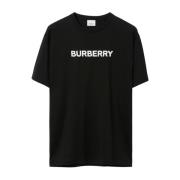 Burberry Svart Logo Print Jersey T-shirt Black, Herr