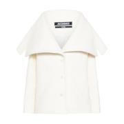 Jacquemus Vit Yllekappa Aw24 Beige, Dam