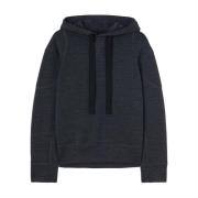 Jil Sander Grå Ull Huva Dam Sweatshirt Gray, Dam