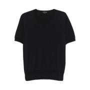 Tom Ford Navy Blue Crew Neck Sweater Blue, Herr