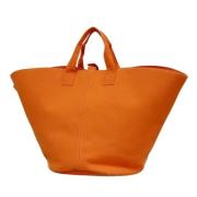 Hermès Vintage Pre-owned Canvas handvskor Orange, Dam