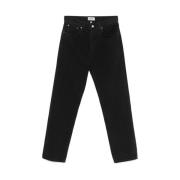 Agolde Svarta Klassiska Femficksjeans Black, Herr