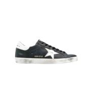 Golden Goose Blankt Läder Superstar Sneakers Black, Herr