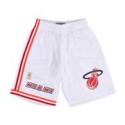 Mitchell & Ness Miami Heat Basketball Shorts NBA Swingman White, Herr