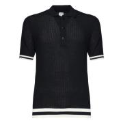 Eleventy Stiliga Polo Sweater Kollektion Black, Herr