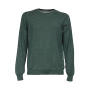 Gran Sasso Slim Fit Ull Silk Tröja Green, Herr