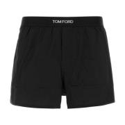 Tom Ford Stretch Poplin Boxershorts Black, Herr