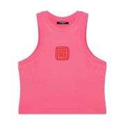 Balmain Logo Top Pink, Dam