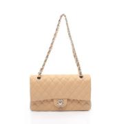 Chanel Vintage Pre-owned Laeder axelremsvskor Beige, Dam