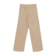 Forte Forte Elastisk Midja Beige Byxor Beige, Dam