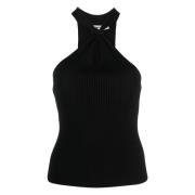 Simkhai Elegant Halter Knut Svart Blus Black, Dam