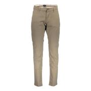 Gant Beige Slim Byxor med Logo Beige, Herr