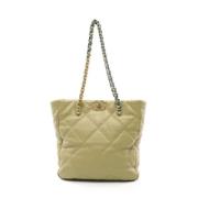 Chanel Vintage Pre-owned Laeder axelremsvskor Beige, Dam